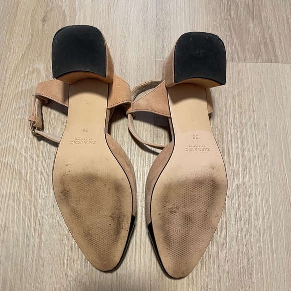 Zara Two-Toned Slingback Heels - Picture 3 of 3